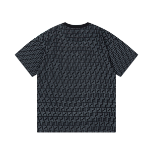 Fendi FF Zucca Black Cotton T Shirt