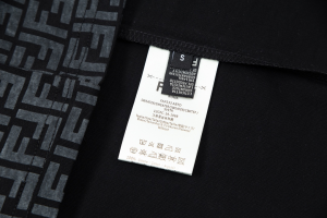 Fendi FF Zucca Black Cotton T Shirt