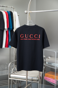 Gucci Ancora Black Cotton T Shirt