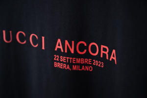 Gucci Ancora Black Cotton T Shirt