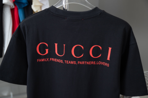 Gucci Ancora Black Cotton T Shirt