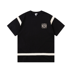 Loewe Anagram Black Cotton T Shirt
