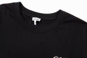 Loewe Anagram Black Cotton T Shirt