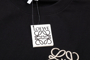 Loewe Anagram Black Cotton T Shirt