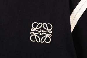 Loewe Anagram Black Cotton T Shirt