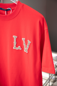 Louis Vuitton LV Red Cotton T Shirt