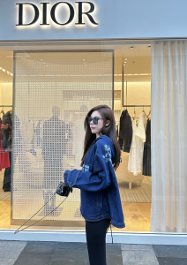 Dior Denim Blue Cotton Jacket