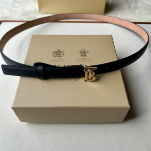 Burberry Monogram TB Black Calfskin Leather Belt 20MM Burberry Monogram TB Black Calfskin Leather Belt 20MM
