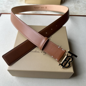 Burberry Monogram TB Brown Calf Leather Belt 34MM Burberry Monogram TB Brown Calf Leather Belt 34MM