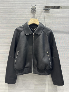 Hermes Black Leather Biker Jackets Hermes Black Leather Biker Jackets
