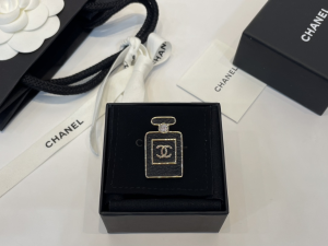 Chanel CC Logo Black Bottle Brooch