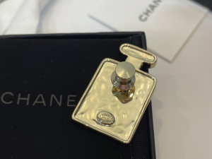 Chanel CC Logo Black Bottle Brooch