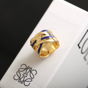 Loewe Nest Ring Gold Midnight Blue