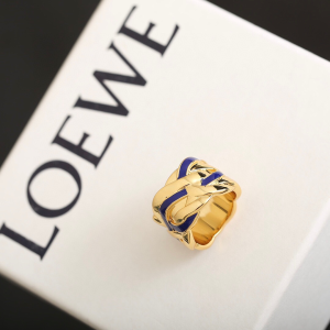 Loewe Nest Ring Gold Midnight Blue