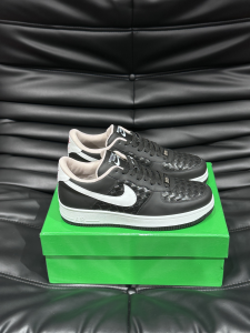 Bottega Veneta x Nike Air Force 1 Sneakers Black White Leather Bottega Veneta x Nike Air Force 1 Sneakers Black White Leather