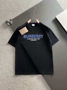 Burberry Logo Black Cotton T Shirt