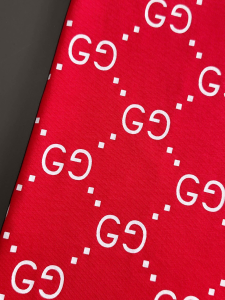 Gucci GG Logo Red Cotton T Shirt