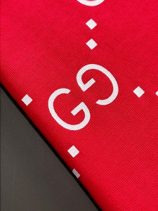 Gucci GG Logo Red Cotton T Shirt