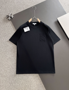 Loewe Anagram Black Cotton T Shirt