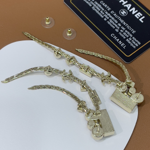 Chanel CC Diamond Tassel Earrings