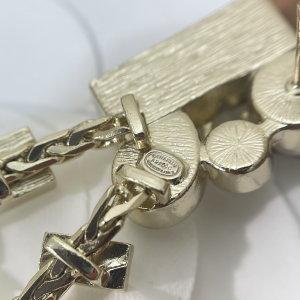 Chanel CC Diamond Tassel Earrings