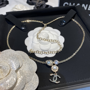 Chanel CC Diamonds Choker Necklaces