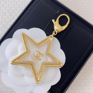 Chanel CC Logo Star Key Rings Gold