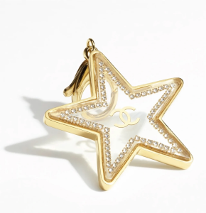 Chanel CC Logo Star Key Rings Gold