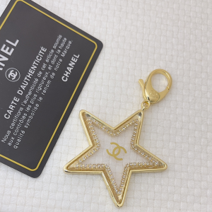 Chanel CC Logo Star Key Rings Gold