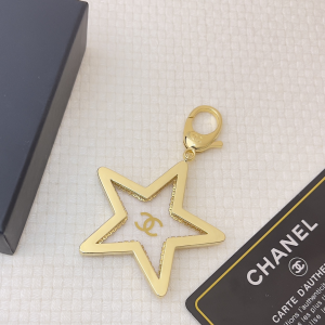 Chanel CC Logo Star Key Rings Gold