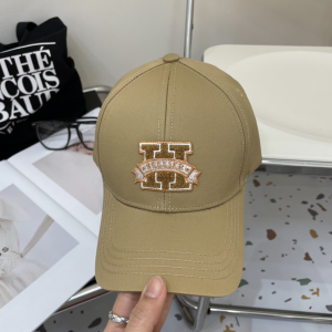 Hermes Sellier H Cotton Baseball Cap Hat Beige Hermes Sellier H Cotton Baseball Cap Hat Beige