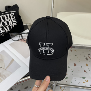 Hermes Sellier H Cotton Baseball Cap Hat Black Hermes Sellier H Cotton Baseball Cap Hat Black