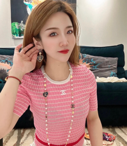 Chanel CC Logo Heart Pendant Earrings