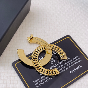 Chanel Gold CC Logo Brooch