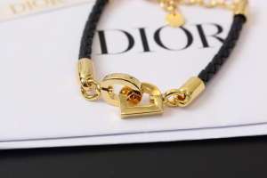 Dior CD Lock Bracelet Black Calfskin