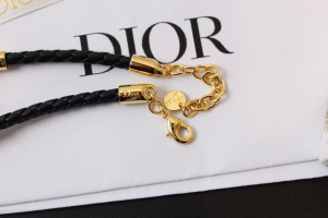 Dior CD Lock Bracelet Black Calfskin