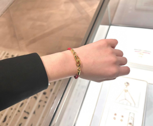 Dior CD Lock Bracelet Red Calfskin