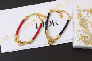 Dior CD Lock Bracelet Red Calfskin