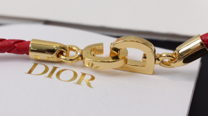 Dior CD Lock Bracelet Red Calfskin