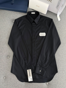 Dior Couture Black Cotton Shirt