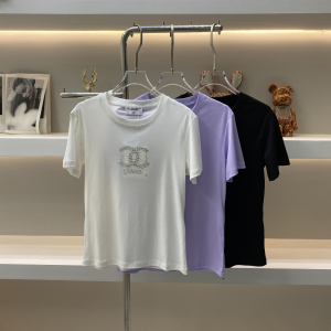 Chanel CC Logo Cotton T Shirt