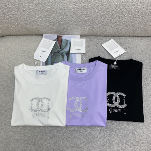 Chanel CC Logo Cotton T Shirt