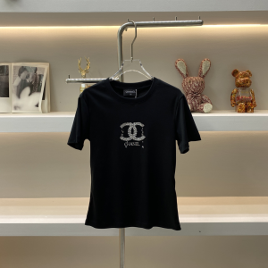 Chanel CC Logo Cotton T Shirt