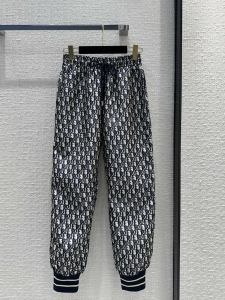 Dior Navy Blue Dior Oblique Pants