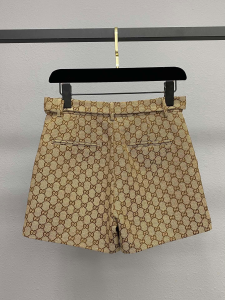 Gucci Beige GG Canvas Shorts