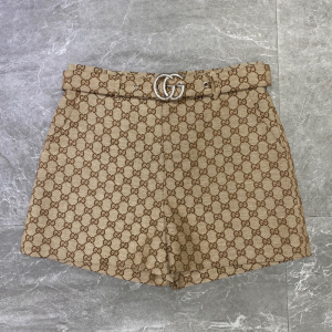 Gucci Beige GG Canvas Shorts