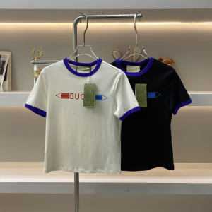 Gucci Logo Jersey Cotton T Shirt