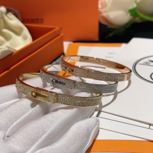 Hermes Kelly Diamonds Bangle Bracelets