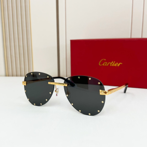 Cartier Eyewear Sunglasses CT8158S Black Cartier Eyewear Sunglasses CT8158S Black