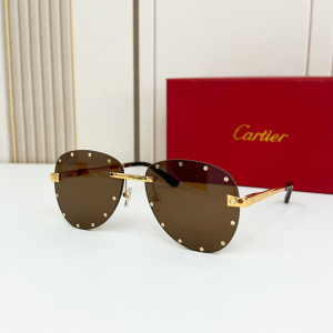 Cartier Eyewear Sunglasses CT8158S Brown Cartier Eyewear Sunglasses CT8158S Brown